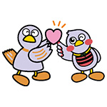 さいたまっちとコバトンのイラスト