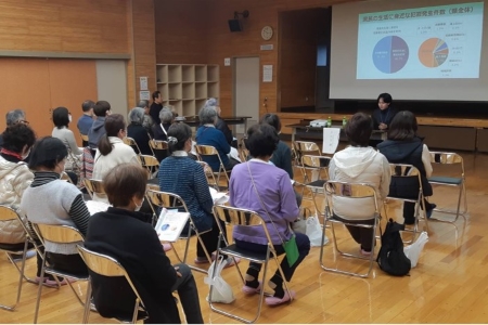 防犯対策講義の写真