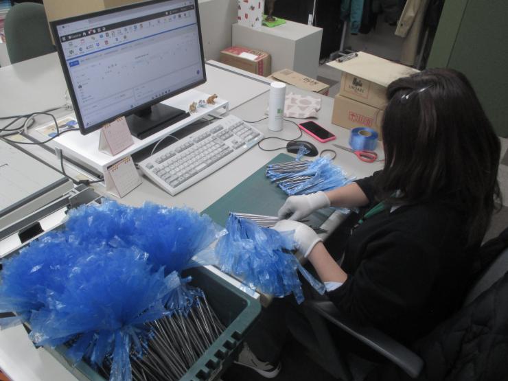 働いている様子