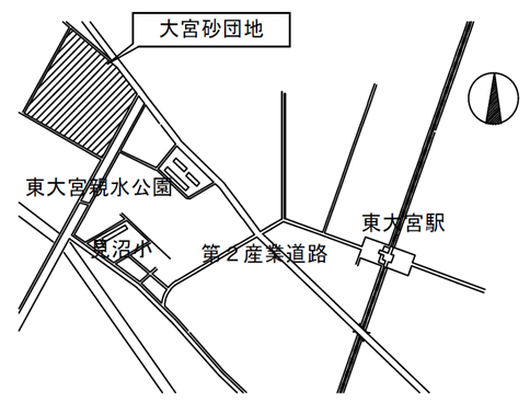 砂団地案内図