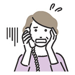 詐欺電話のイラスト