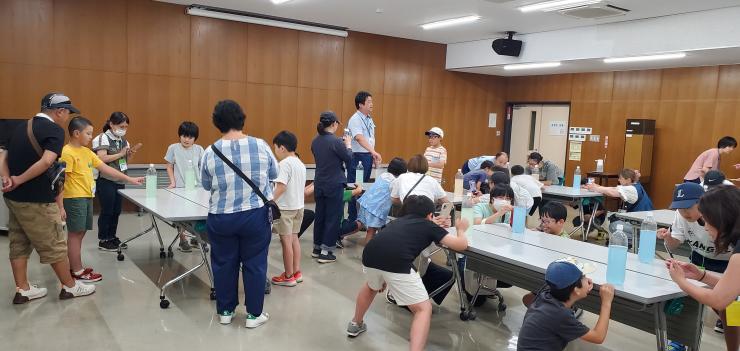 浄水場見学の様子