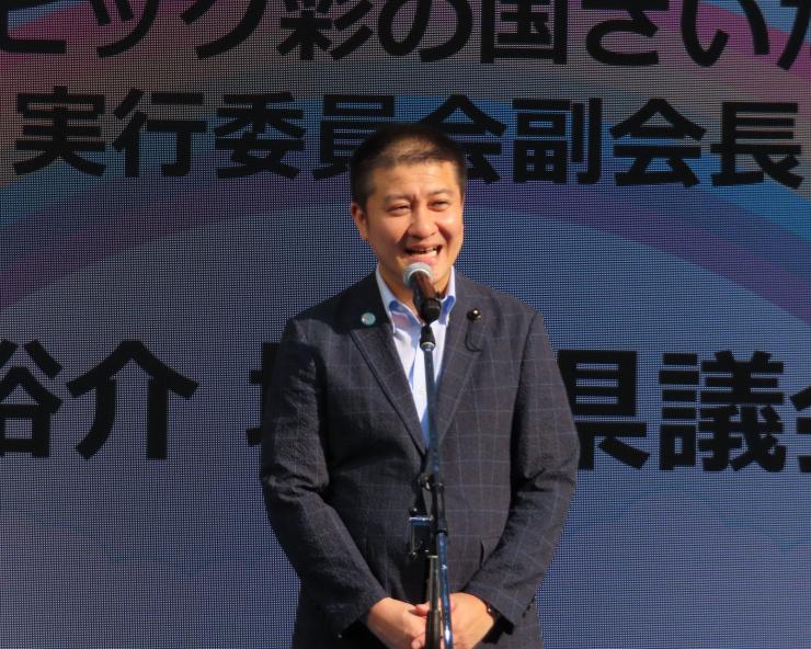 7月25日議長あいさつの写真