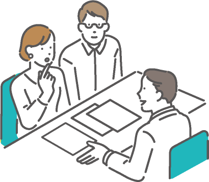 相談するイラスト
