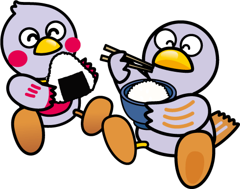 さいたまっちとコバトンのイラスト