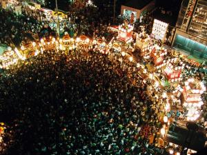 熊谷うちわ祭りの様子