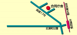 さいたま県税事務所の案内図