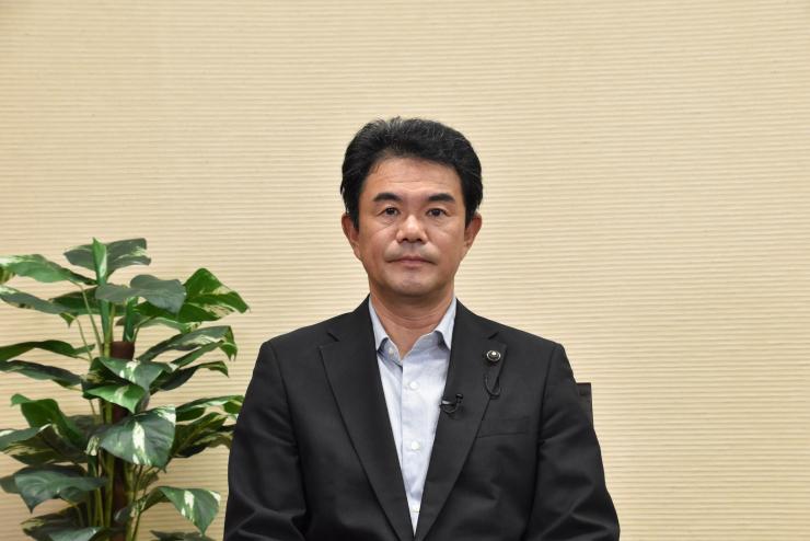 7月19日八子朋弘議員の写真