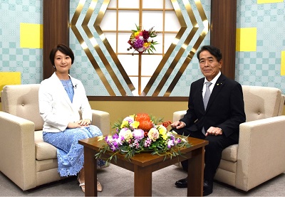 副議長と野口アナの2ショット