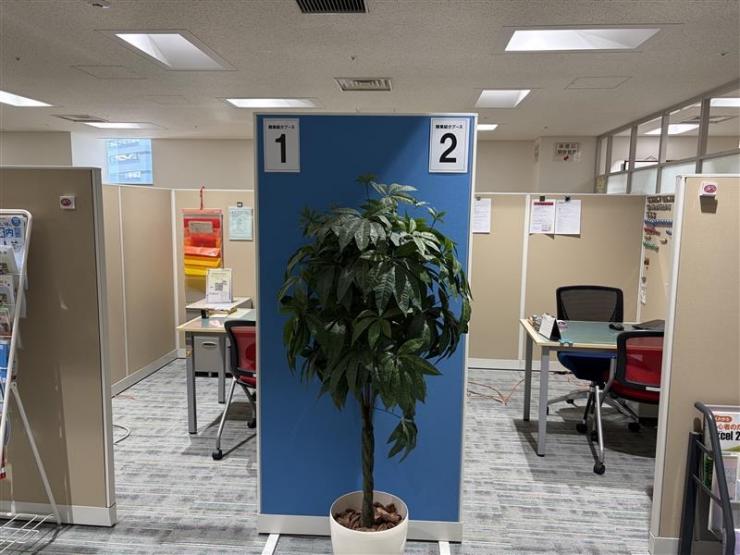 紹介状発行ブース入口