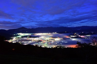 秩父盆地の雲海夜景