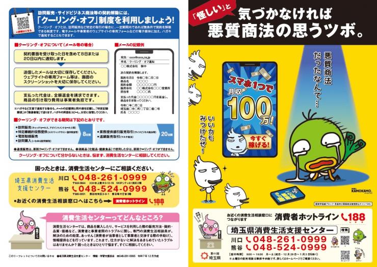 令和7年度関ブロ若者キャンペーンカモカモリーフレット表面の画像