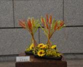 8月17日生け花の写真